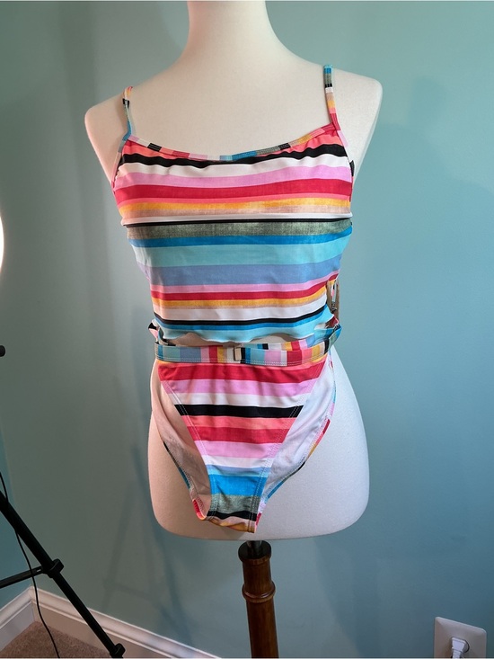 Other - Kids Striped One-Piece Swimsuit in Multicolor